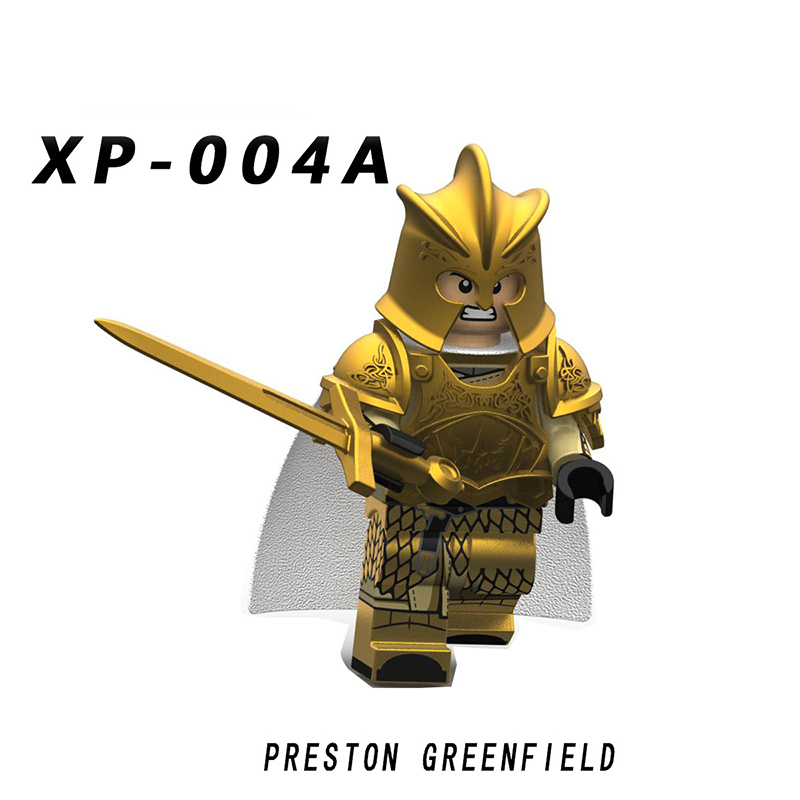 KT1001 Medieval Series Military Asgard Soldier Action Figures Weapon Model Helmets Mecha Building Blocks MOC Children Gifts Toys