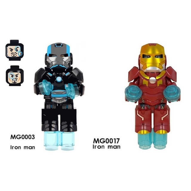 MG0003 MG0017 Marvel Series Iron Man MK50 Action Figures Superhero Building Blocks DC Movie Minifigs Model Children Toys Gifts
