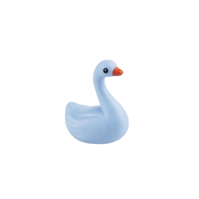 MOC City Animal Series White Black Pink Goose Building Blocks Sky Blue Beige Swan Birds Figure Accessories Compatible Toys Gifts