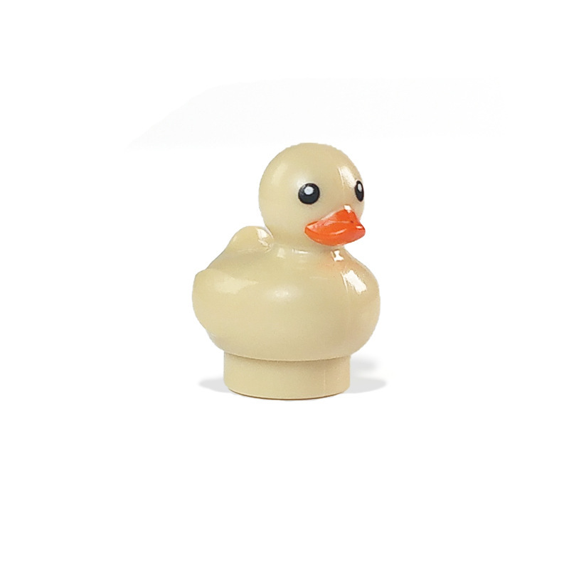 MOC City Animal Series Yellow Green White Duck Building Blocks Figure Accessories Toy Children Gift Compatible With 41384 49661