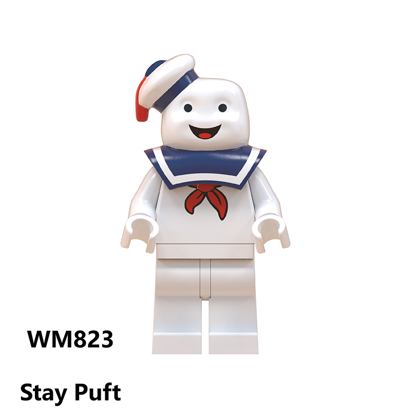 WM6049 Blue Stitch Pink Angie Cartoon Movie Series Anime ET Mini Action Figure Building Blocks Toys Model Children Birthday Gifts