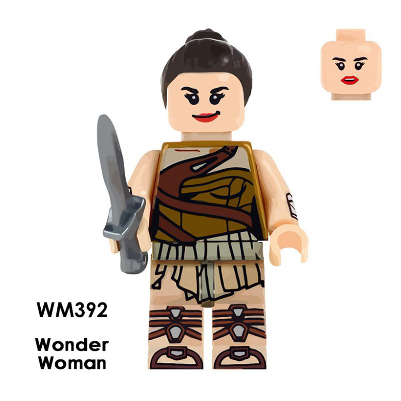 WM6014 Marvel Heroes Batman Clown Action Figures Wonder Woman Minifigs Thanos Building Blocks DC Children Birthday Gifts Toys