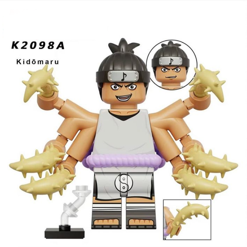 K2098A Japanese Anime Naruto Kidōmaru Series Minifigs Building Blocks Sasuke Character Weapon Accessories Bow Arrow Toys Gifts