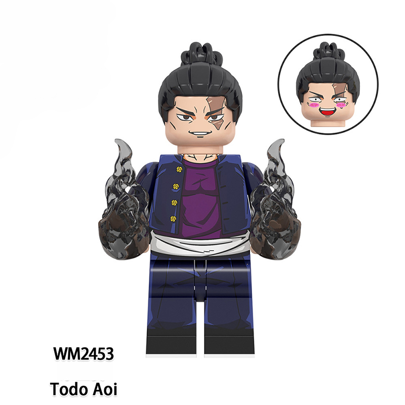WM6149 Japanese Anime Jujutsu Kaisen Series Minifigs Building Blocks Mai Zenin Gojo Satoru Character Weapon Gun Sword Toys Gifts