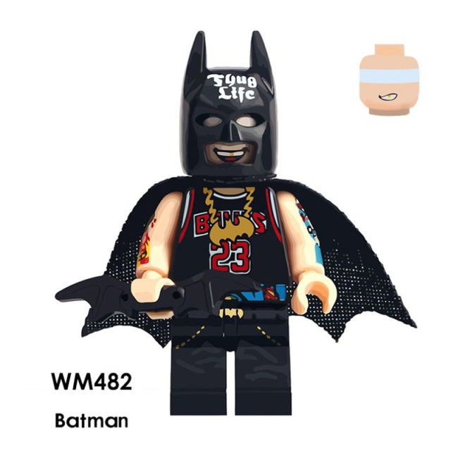 WM482 Marvel Super Heroes Series Batman DC Action Figures Mini Weapon Mecha Model Building Blocks Compatible Toys Gifts Children