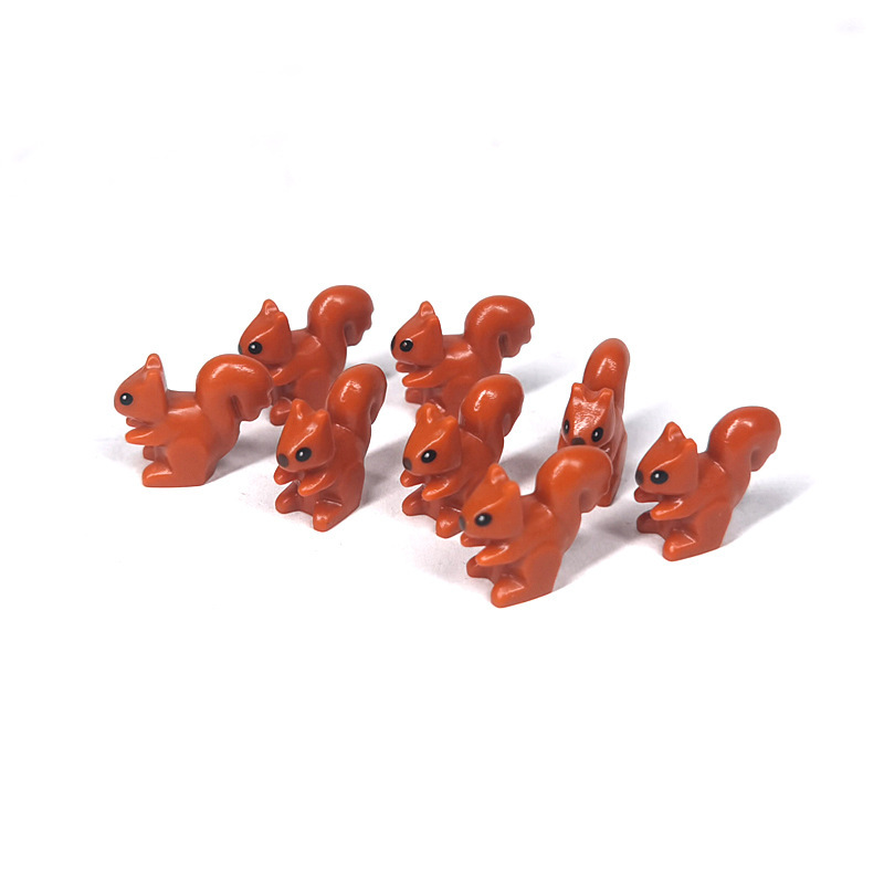City Animal Series Squirrel Building Blocks Figure Wildlife Mini Particle Accessories Toys Children Gifts Compatible With 80679