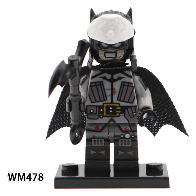 WM477 WM478 Marvel Heroes Series Batman DC Action Figures Mini Weapon Mecha Model Building Blocks Compatible Toys Gifts Children