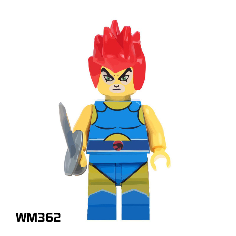 WM6010 Cartoon Movie Series Thunderbolt Cat Tiger Warrior Action Figures MOC Building Blocks Toys Model Children Birthday Gifts