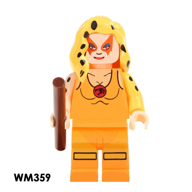 WM6010 Cartoon Movie Series Thunderbolt Cat Tiger Warrior Action Figures   MOC Building Blocks Toys Model Children Birthday Gifts