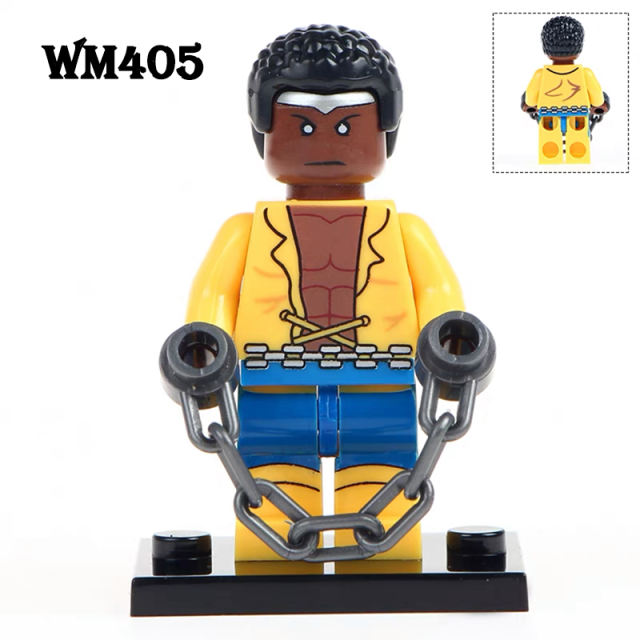 WM405 Marvel DC Series Power Man Action Figures  Luke Cage Minifigs Building Blocks Superheroes Collection Children Gifts Toys