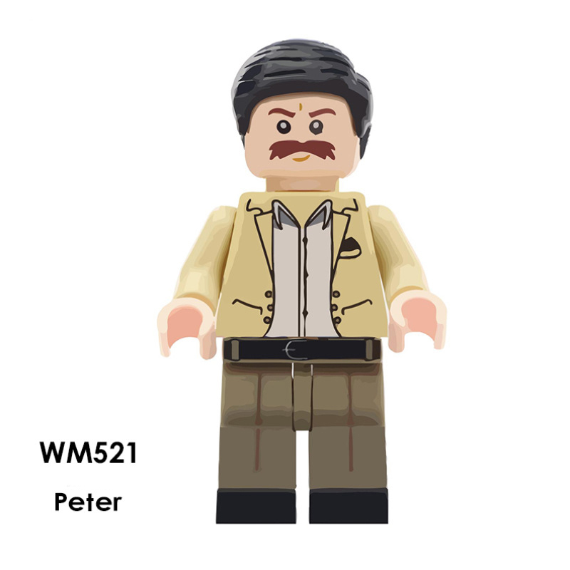 WM6034 Marvel Series Deadpool Domino Action Figures Peter Building Blocks DC Electric Cable Minifigs Model Children Gifts Toys
