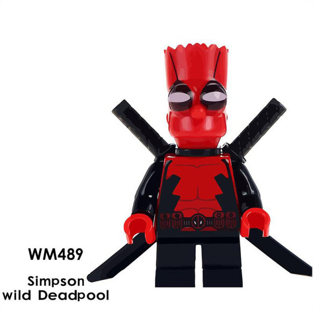 WM6019 Marvel Series Balloon Clown Action Figures Deadpool Minifigs MOC Model Building Blocks DC Collection Children Gifts Toys