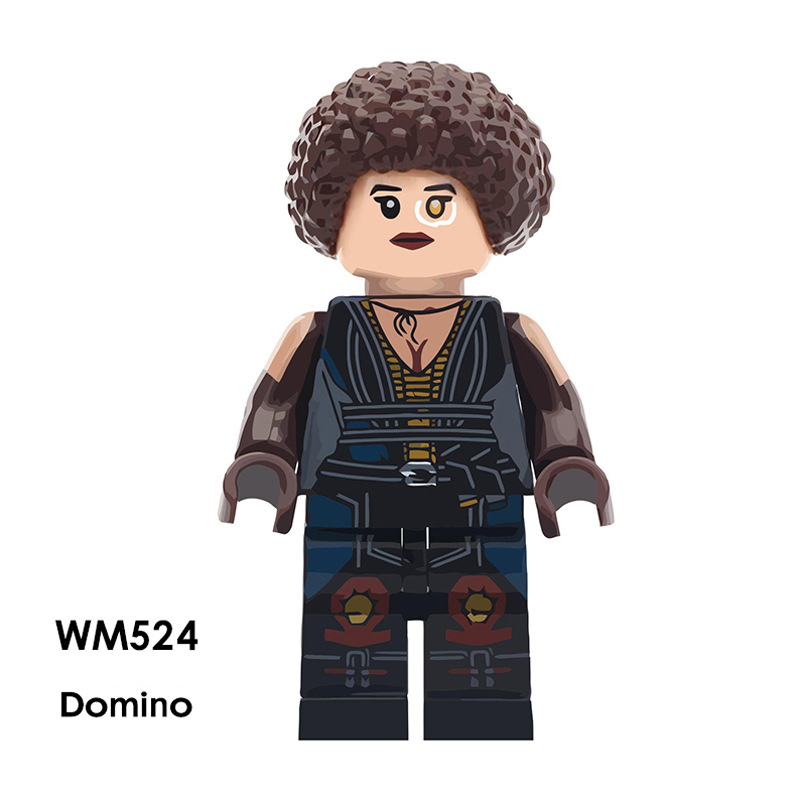 WM6034 Marvel Series Deadpool Domino Action Figures Peter Building Blocks DC Electric Cable Minifigs Model Children Gifts Toys