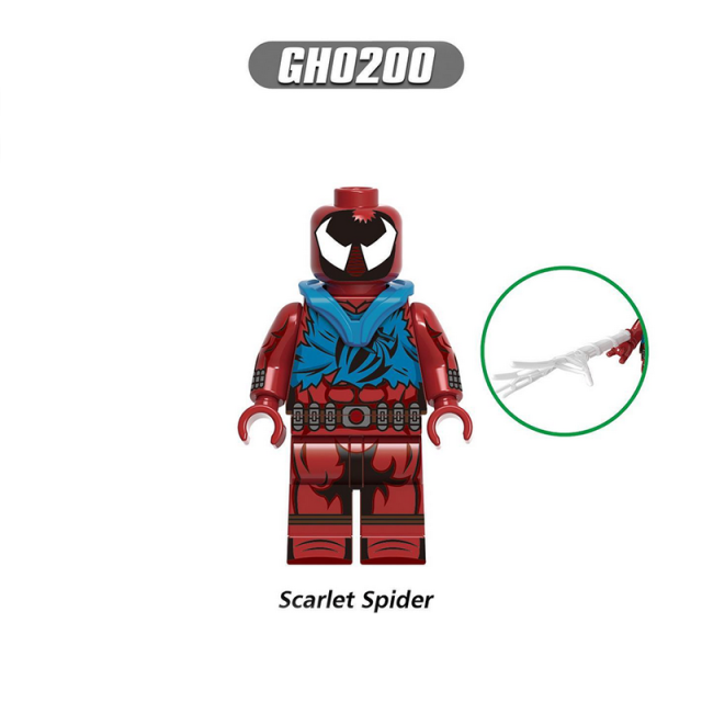 G0126 DC Comics Marvel Spider Man Minifigs Building Blocks Superheroes Series Peter B Parker The Avengers Weapon Toys Gifts Boys