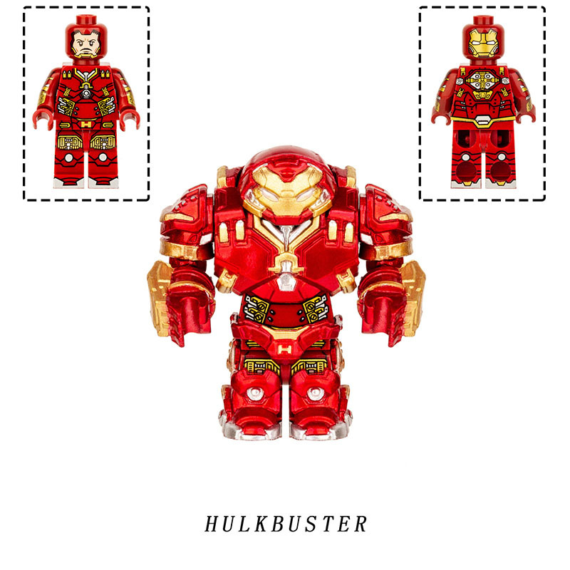 ARM991 Superheroes Series Hulkbuster Figures Building Blocks Robert Bruce Banner Marvel Comics The Avengers Assembly Toys Boys