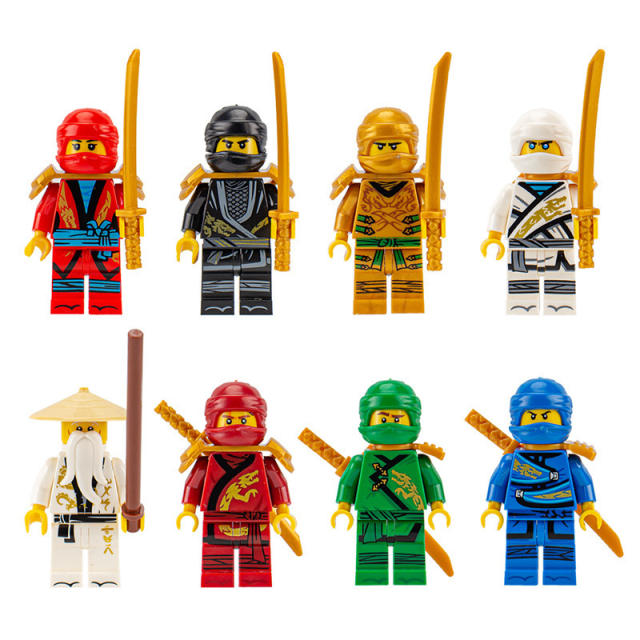 Phantom Ninja Game Series Minifigures Building Blocks Weapon Accessories Shield Sword Lloyd Nya Smith Compatible Models Gift Toy