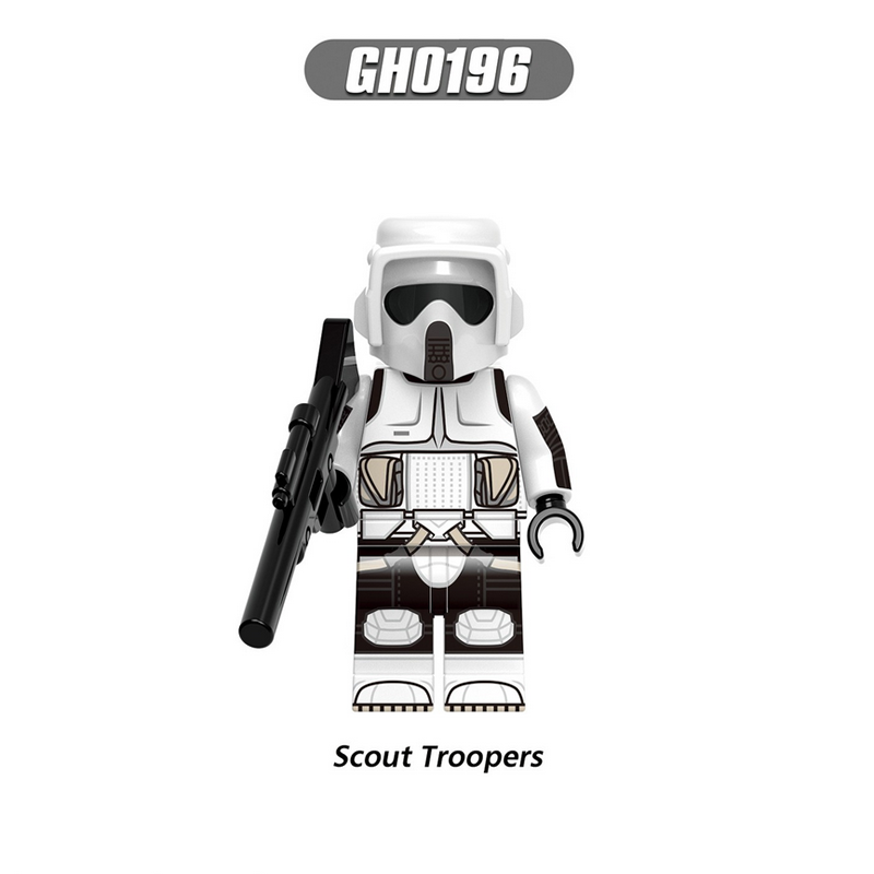 G0125 Star Wars Series Minifigs Building Blocks Superheroes Commander Bacara Clone Heavy Assault Trooper Weapon Lightsaber Toys