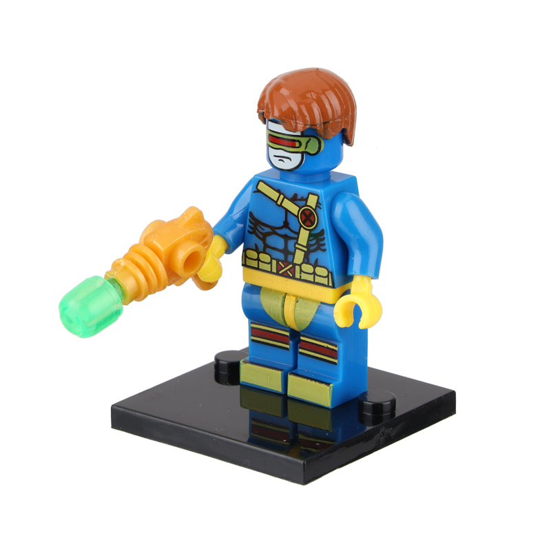 JR838 American DC Comics Superheroes Series Minifigs Builiding Blocks Marvel Deadpool Batman Harley Quinn Weapon Gun Cloak Toys