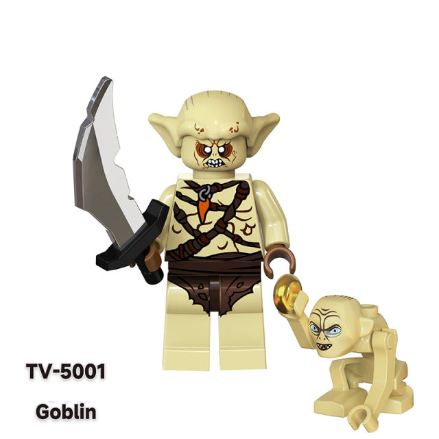 TV6401 The Lord of the Rings Minifigs Building Blocks Medieval Knight Hobbit Military Armor Soldiers Weapons Shield Sword Toys