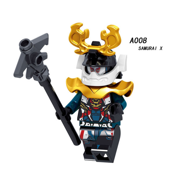 A001-008 Phantom Ninja Game Series Minifigs Building Blocks Weapon Accessories Shield Sword Lloyd Nya Smith Compatible Toys Boys