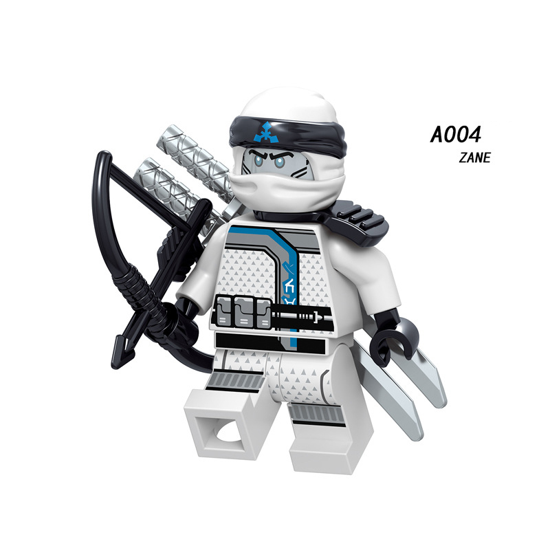 A001-008 Phantom Ninja Game Series Minifigs Building Blocks Weapon Accessories Shield Sword Lloyd Nya Smith Compatible Toys Boys