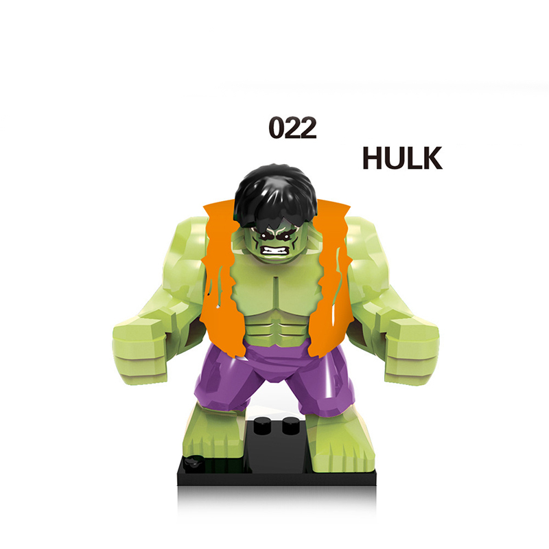 EG18004 America Disney Marvel superhero series Big Hulk Minifigurs Building Blocks Avengers Thanos Action Iron Models Toys Gift