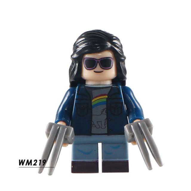 WM219 Marvel Heroes Series Laura Kinney Action Figures  X-23 Wolverine Logan Clone Weapon Building Blocks Children Gifts Toys