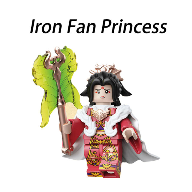 Chinese Fantasy TV The Journey To The West Minifigs Building Blocks Monkey King Iron Fan Princess Nezha Heavenly King Li Weapon