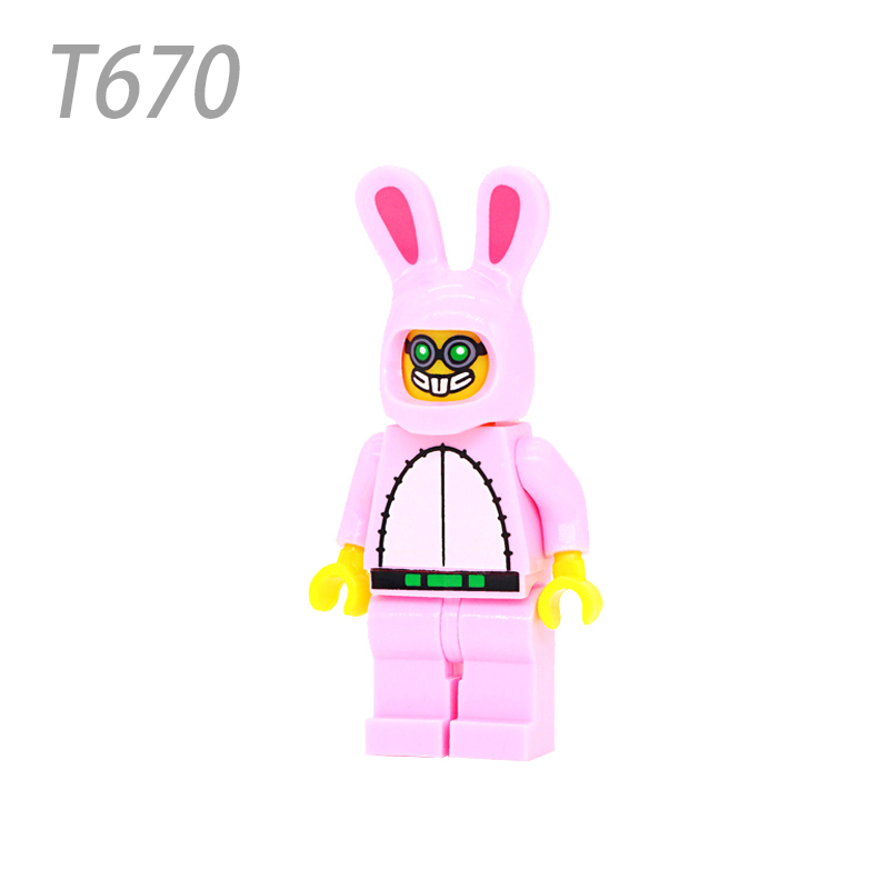 Drawing Minifigure Building Blocks Super Hero Bat Man Unicorn White Rabbit Fairy Pig Panda Carrot Animal Marvel Toys Boys Gifts