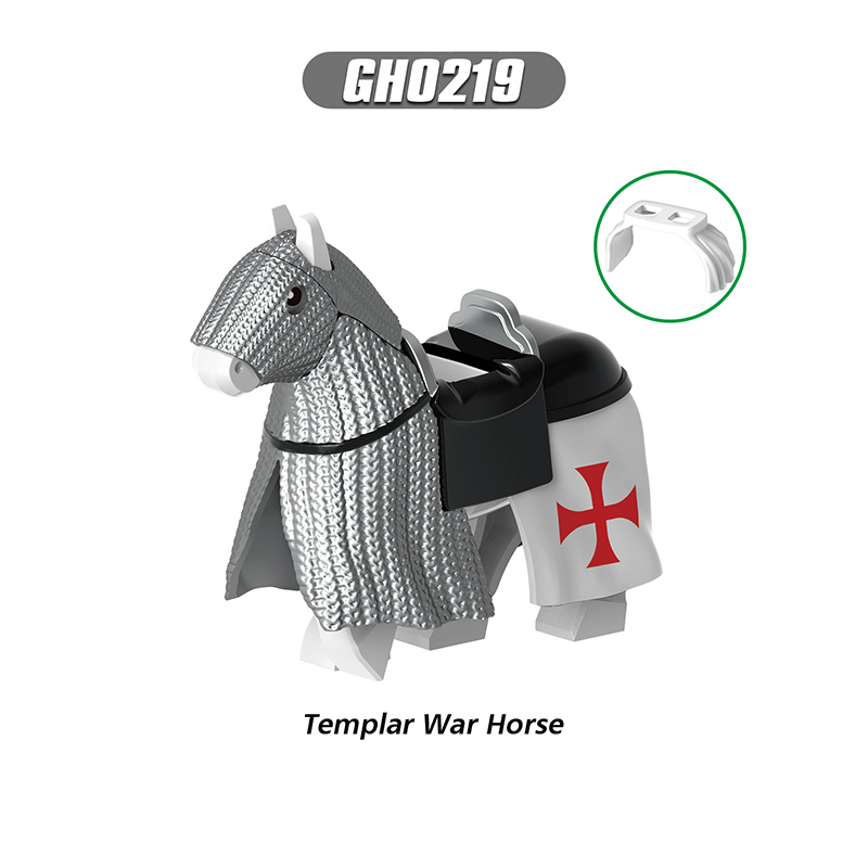 G0128 Medieval Soldiers Military Minifigs Building Blocks Empire Temple Knight Battle Priest Weapon Helmet Shield Armored Toys