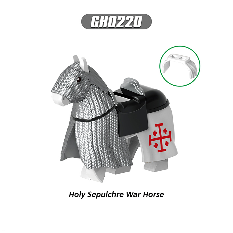 G0128 Medieval Soldiers Military Minifigs Building Blocks Empire Temple Knight Battle Priest Weapon Helmet Shield Armored Toys