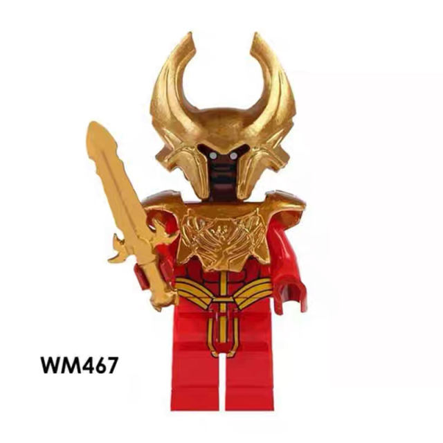 WM467 Game Heroes Series Heimdall Action Figures Myth Weapon Building Blocks Mecha Sword Weapon Compatible Children Gifts Toys