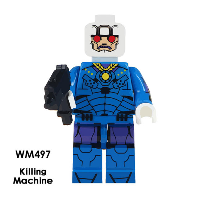 WM497 Hero Movie Series Kill Machine Action Figures Horror Movie Building Blocks Weapon Compatible Collection Children Gifts Toys