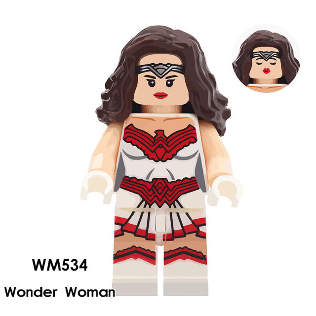 WM534 Marvel Hero Series Wonder Woman Building Blocks DC William Movie Mini Action Figures Collection Children Gifts Toys WM6100