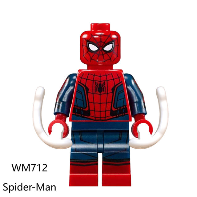 WM6062 Marvel Heroes Series Spider Man Action Figures MJ Hydro Man Building Blocks Mysterio Peter Compatible Children Gifts Toys