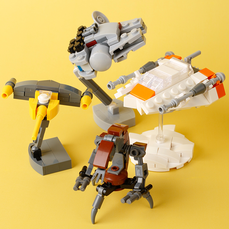 MOC Star Wars Series Droideka Mecha Robot Building Blocks City Science Fiction T47 Action Figures Bricks Model Toys Kids Gifts