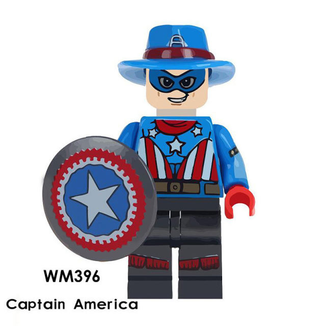 WM396 Marvel Series American Captain Action Figures DC Anime Building Blocks Movie Weapon Compatible Collection Children Gifts Toys