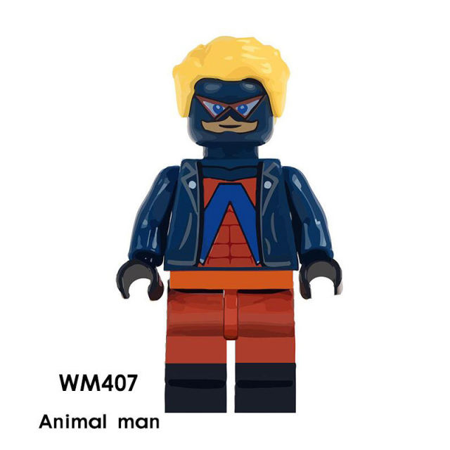 WM407 Movie Hero Series Animal Man Action Figures Building Blocks Movie Compatible DC Anime Collection Children Gifts Birthday Toys