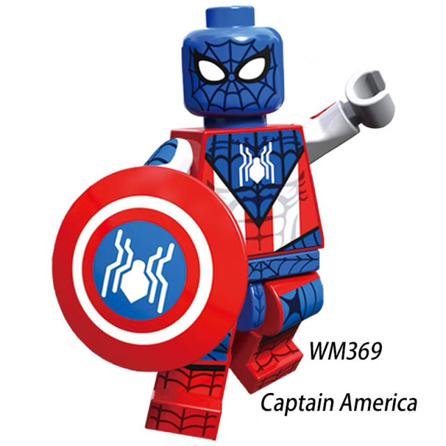 WM369 Marvel Series American Captain Action Figures DC Anime Building Blocks Movie Superheroes Compatible Children Gifts Toys