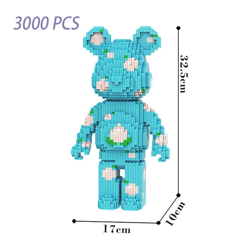 Japan Medicom Bearbrick Building Blocks Gloomy Model Action Figure Colorful Basquiat Sculpture Statue Painting Bear Toy Boy Girl