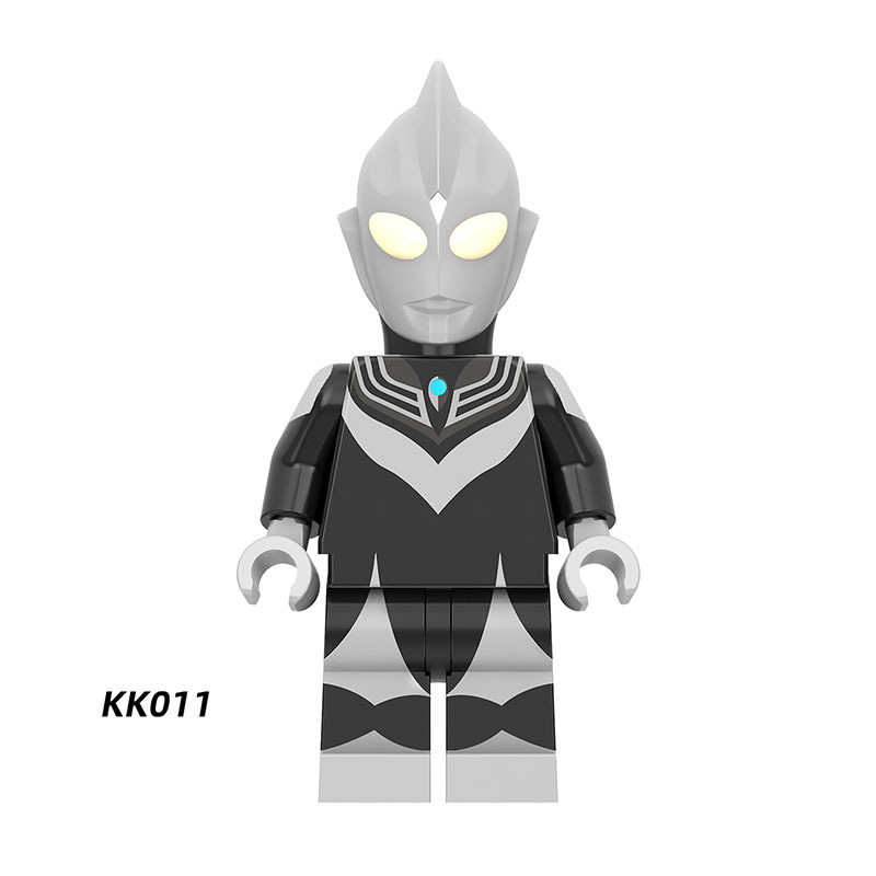 YKK02 Ultraman Series Minifigs Building Blocks Japanese Science Fiction Film Zoffy Jack Ultra Seven Taro Superheroes Astra Toys