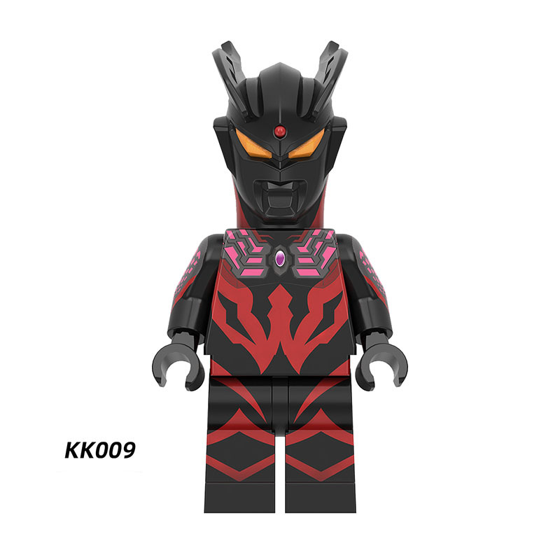 YKK02 Ultraman Series Minifigs Building Blocks Japanese Science Fiction Film Zoffy Jack Ultra Seven Taro Superheroes Astra Toys
