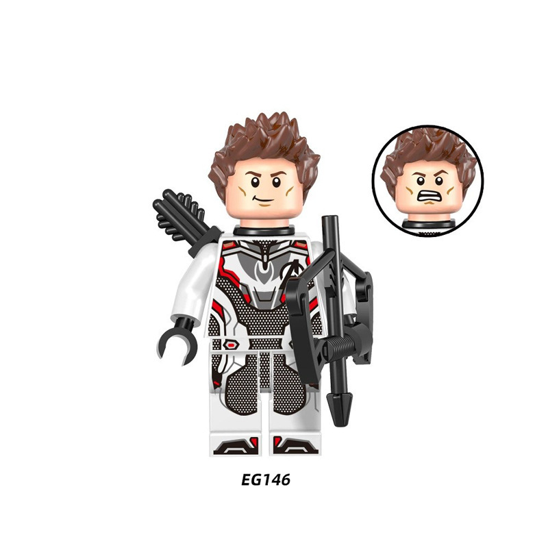 EG18015 American DC Comics Superheroes Series Minifigs Builiding Blocks Marvel Deadpool Batman Harley Quinn Weapon Gun Cloak Toys