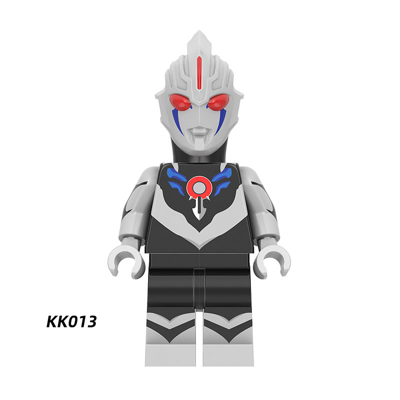 YKK02 Ultraman Series Minifigs Building Blocks Japanese Science Fiction Film Zoffy Jack Ultra Seven Taro Superheroes Astra Toys