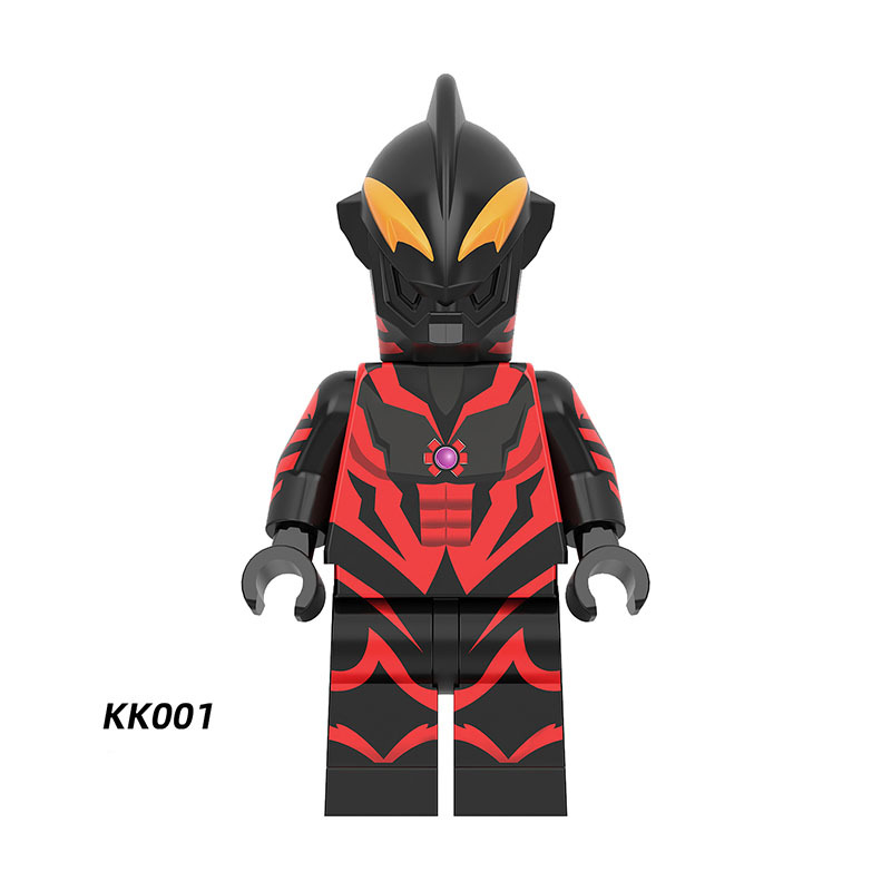 YKK01 Japanese Science Fiction Film Ultraman Series Minifigs Building Blocks Zoffy Jack Ultra Seven Taro Superheroes Astra Toys