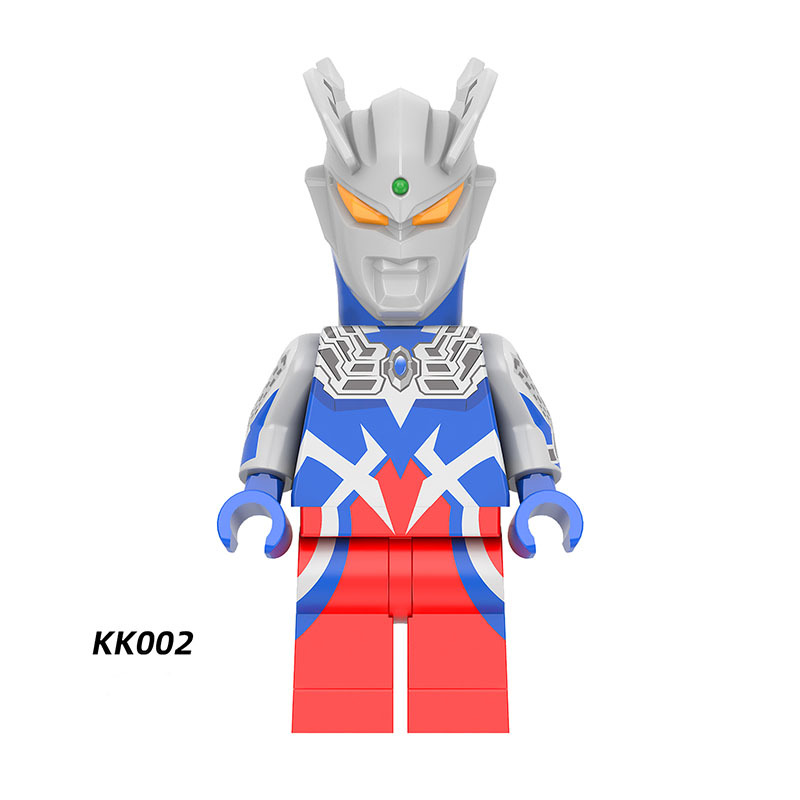 YKK01 Japanese Science Fiction Film Ultraman Series Minifigs Building Blocks Zoffy Jack Ultra Seven Taro Superheroes Astra Toys