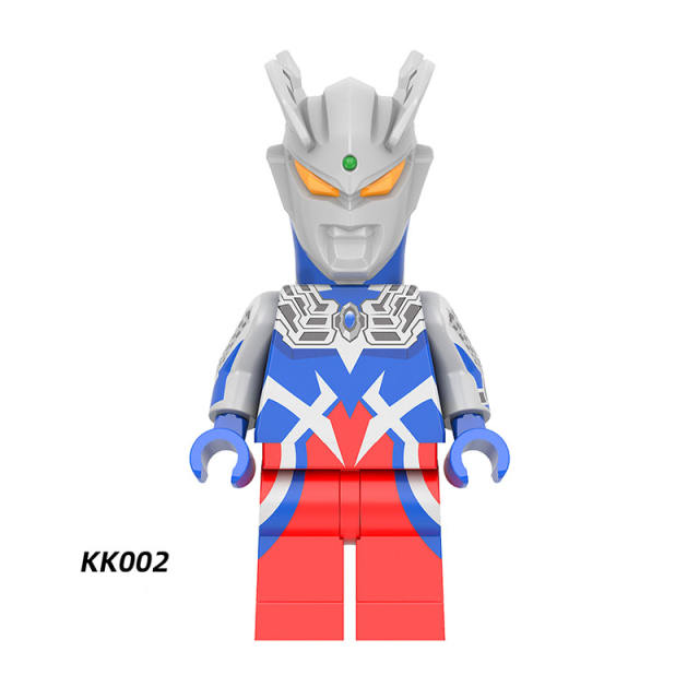 YKK01 Japanese Science Fiction Film Ultraman Series Minifigs Building Blocks Zoffy  Jack Ultra Seven Taro Superheroes Astra Toys