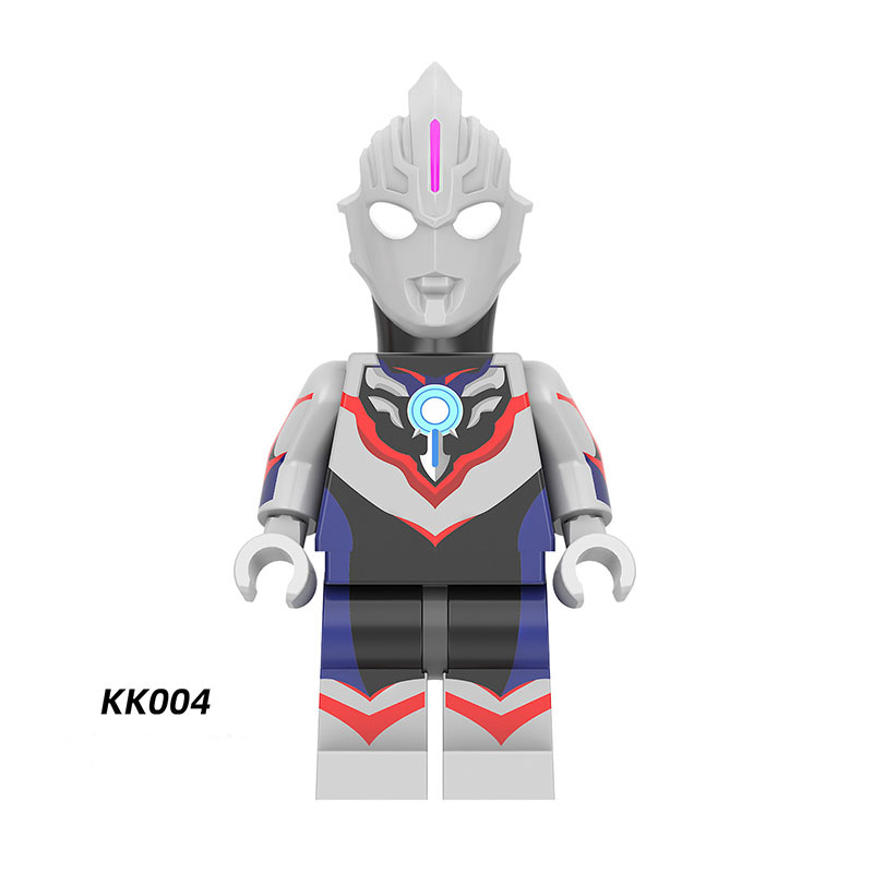 YKK01 Japanese Science Fiction Film Ultraman Series Minifigs Building Blocks Zoffy Jack Ultra Seven Taro Superheroes Astra Toys