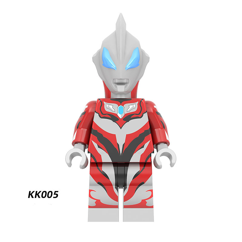 YKK01 Japanese Science Fiction Film Ultraman Series Minifigs Building Blocks Zoffy Jack Ultra Seven Taro Superheroes Astra Toys