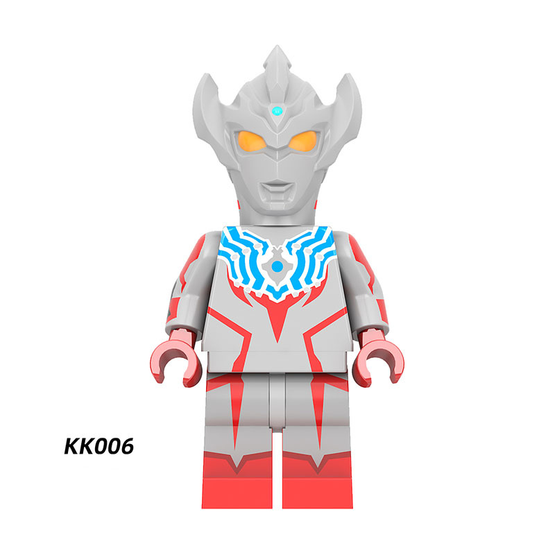 YKK01 Japanese Science Fiction Film Ultraman Series Minifigs Building Blocks Zoffy Jack Ultra Seven Taro Superheroes Astra Toys